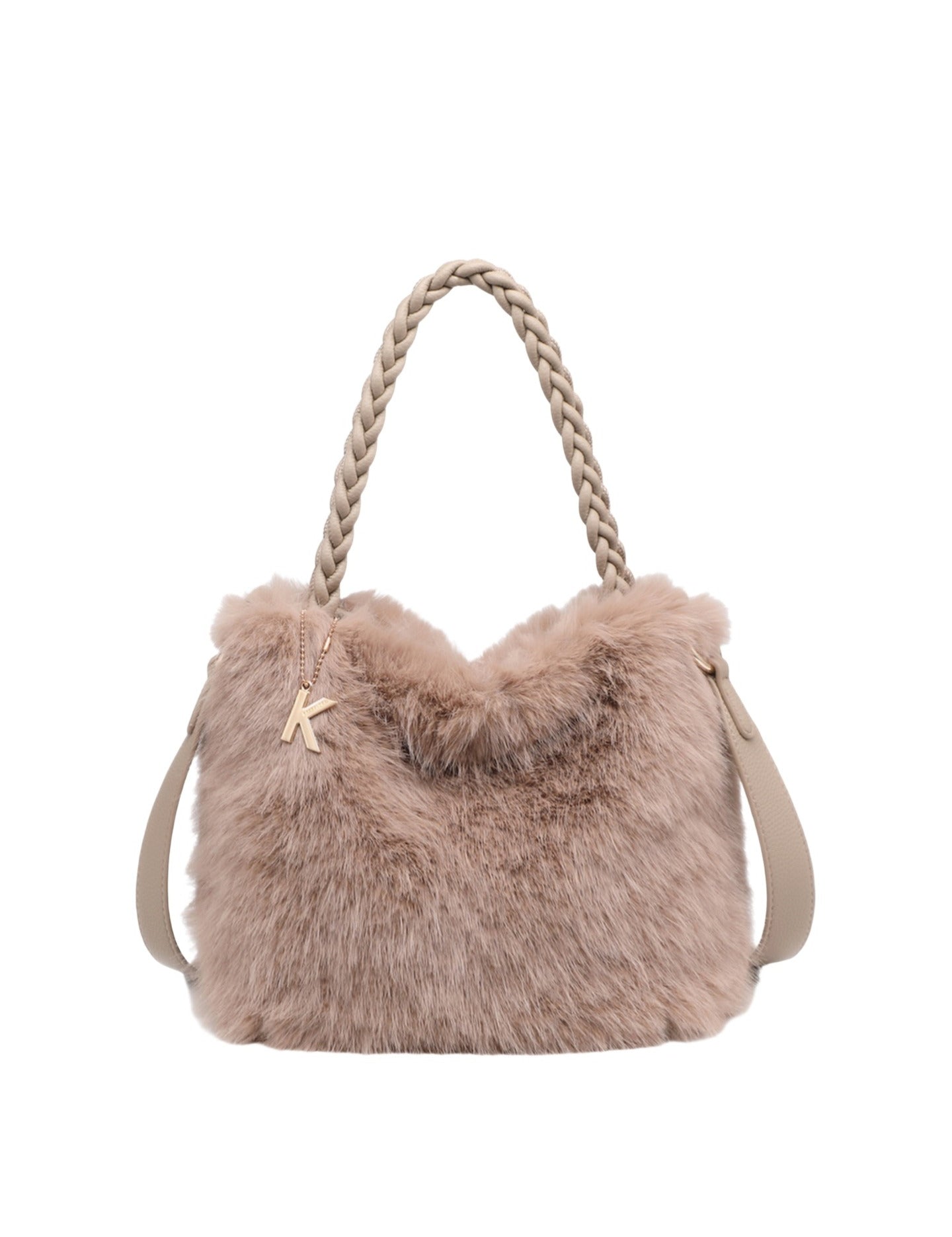 Borsa a Mano in Poliestere 100% Cammello