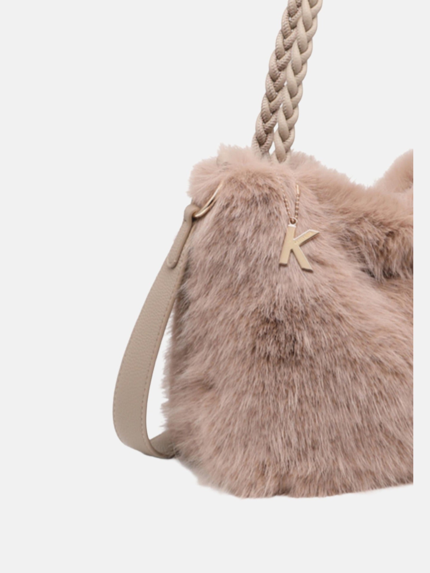 Borsa a Mano in Poliestere 100% Cammello