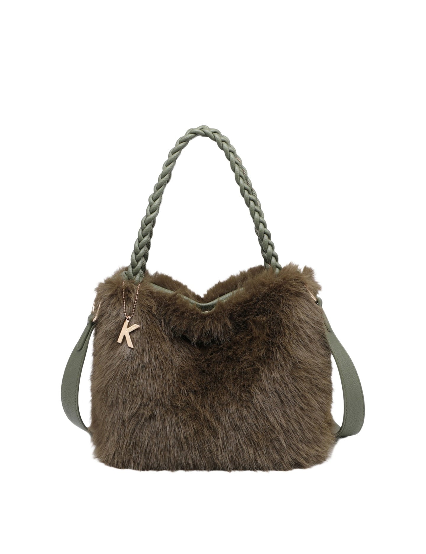Borsa a Mano in Poliestere 100% Verde