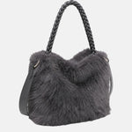 Borsa a Mano in Poliestere 100% Grigio