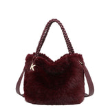Borsa a Mano in Poliestere 100% Bordeaux