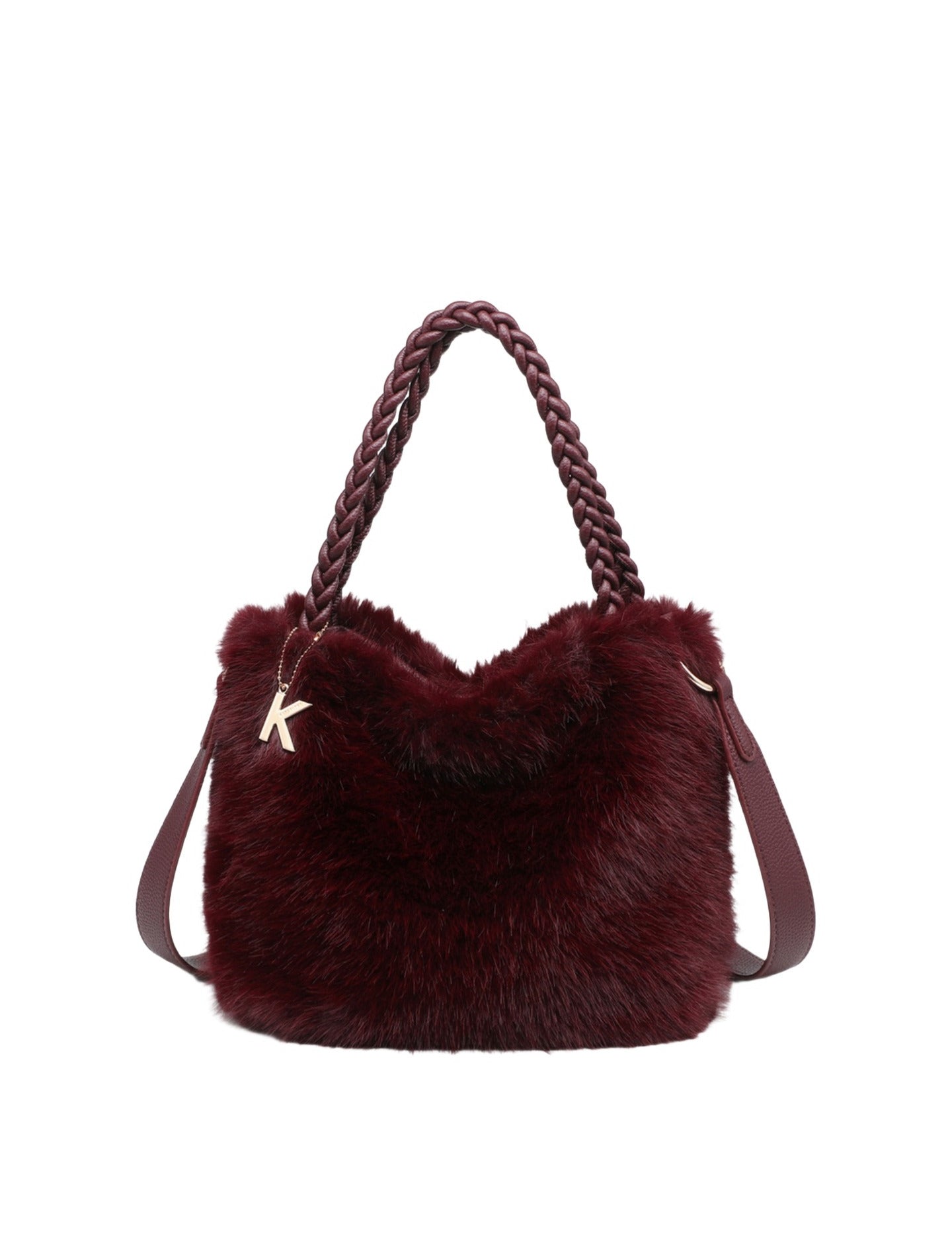 Borsa a Mano in Poliestere 100% Bordeaux