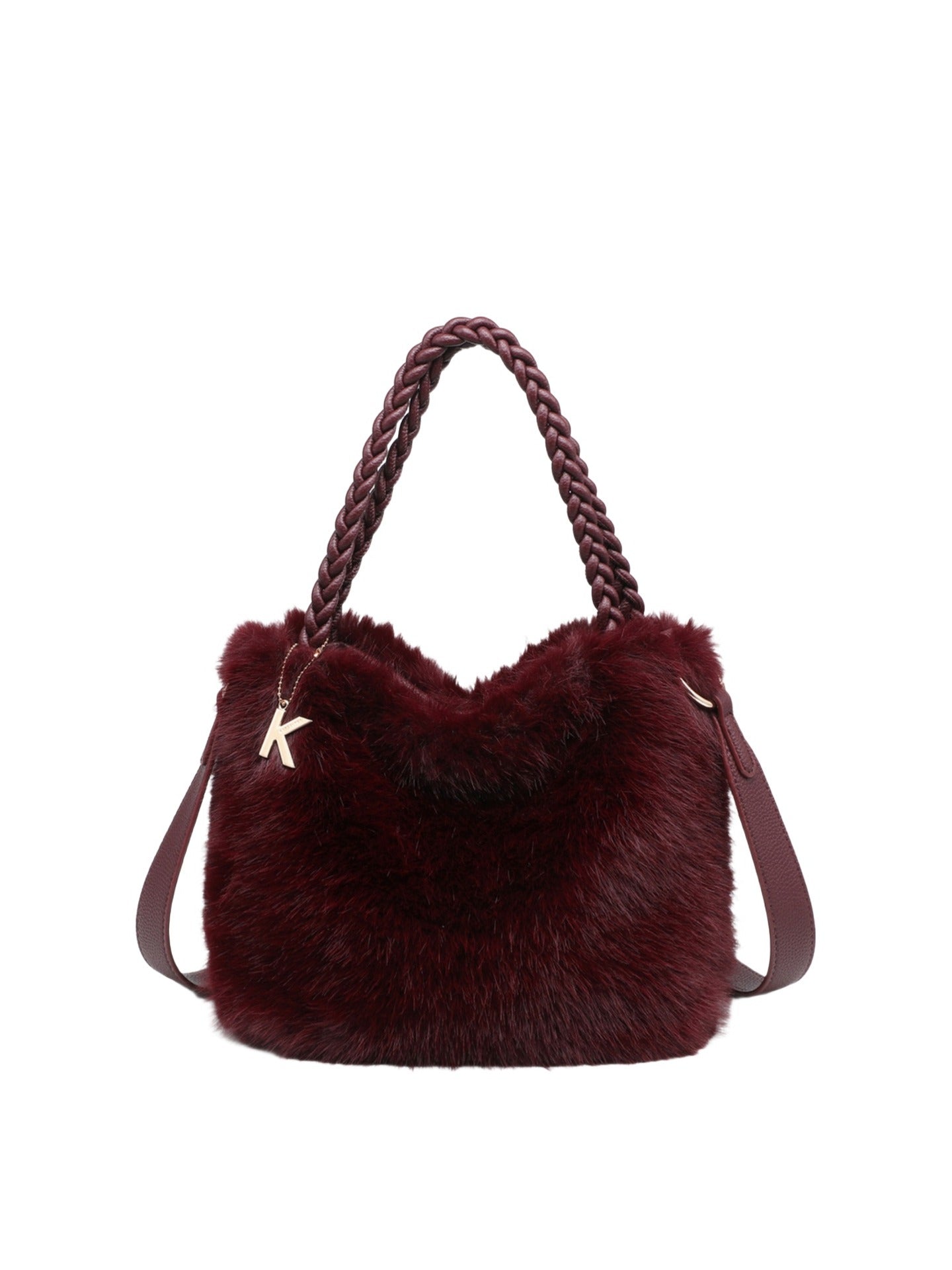 Borsa a Mano in Poliestere 100% Bordeaux