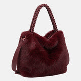 Borsa a Mano in Poliestere 100% Bordeaux