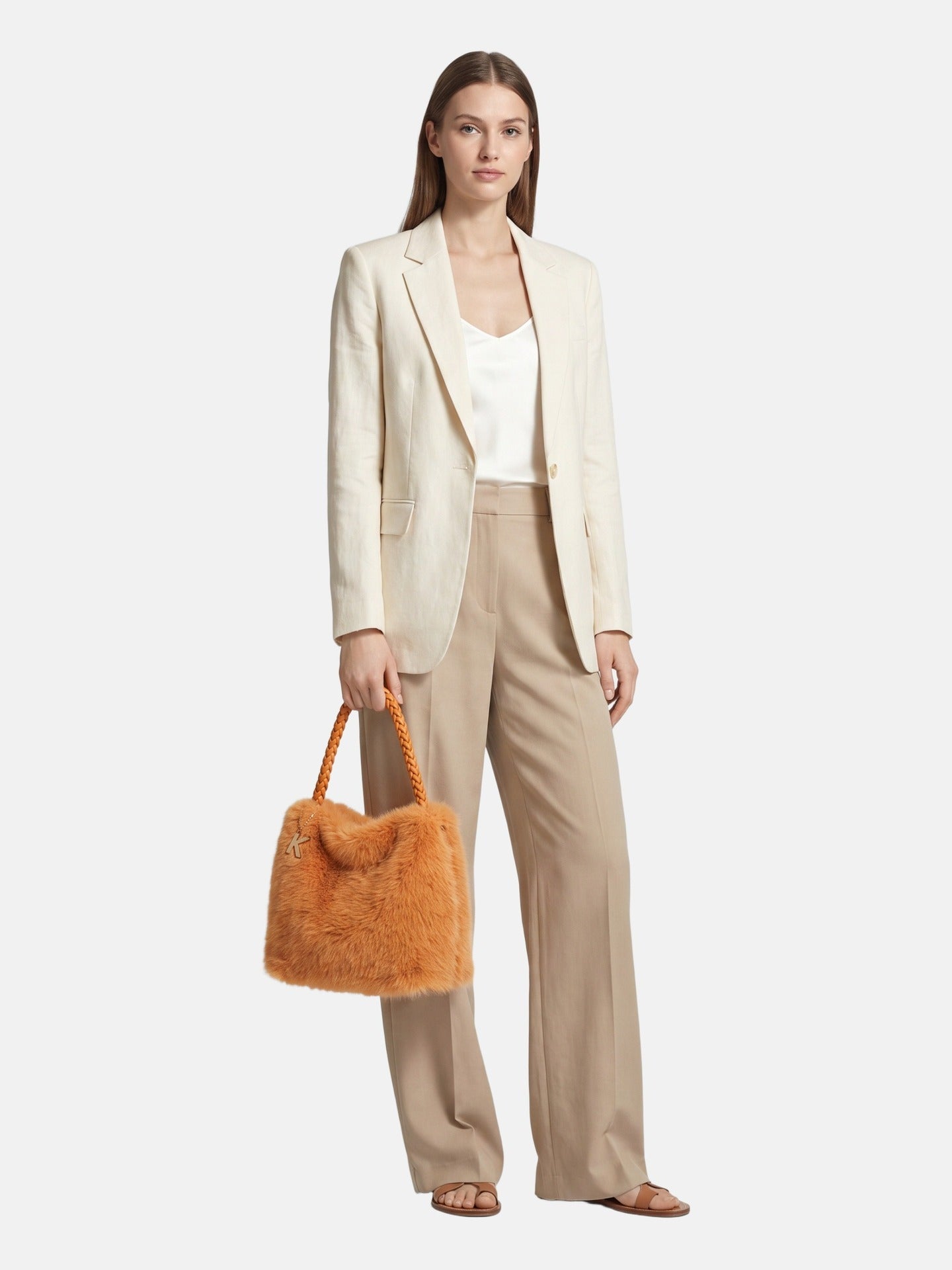 Borsa a Mano in Poliestere 100% Giallo