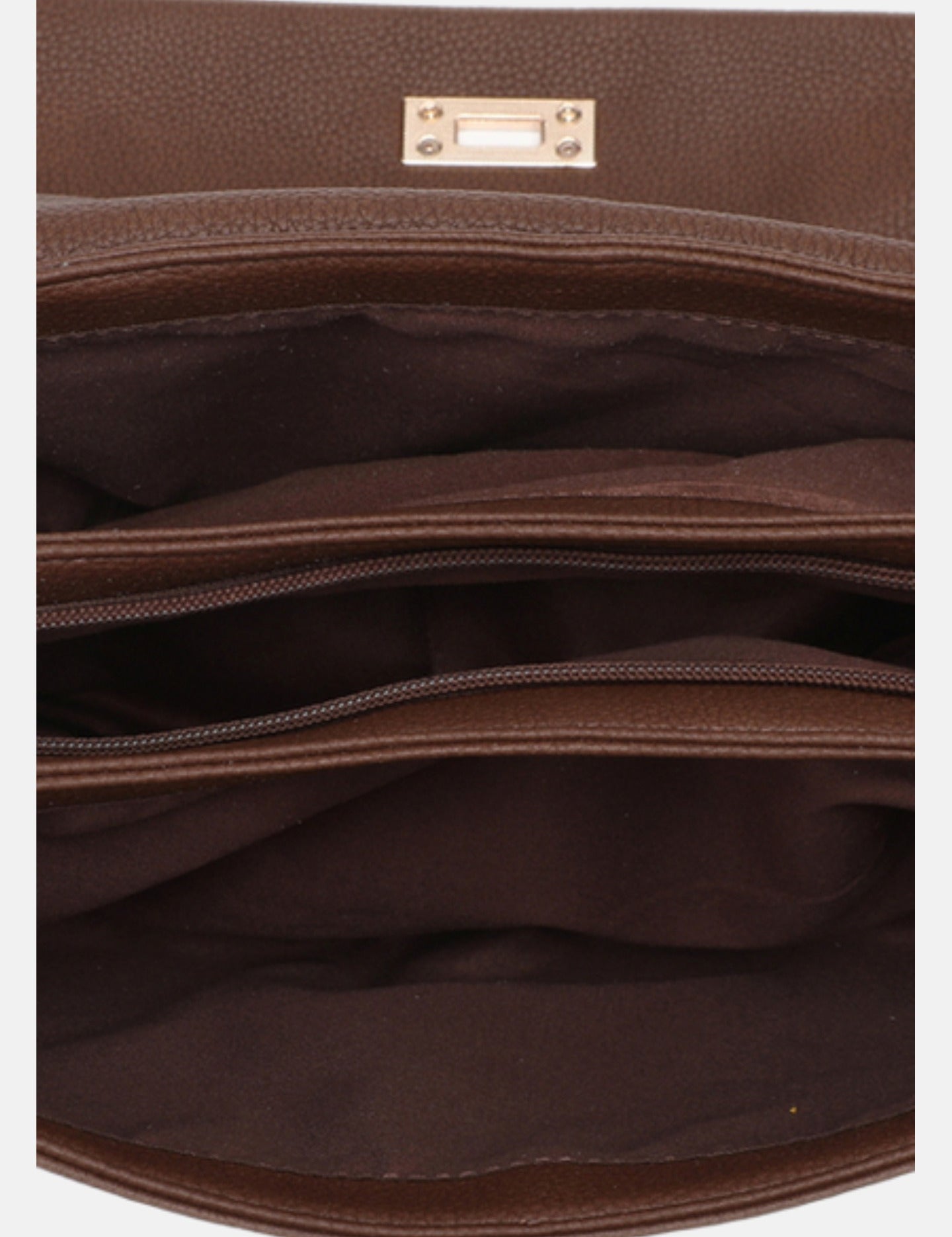 Borsa a Mano in Poliestere 100% Marrone