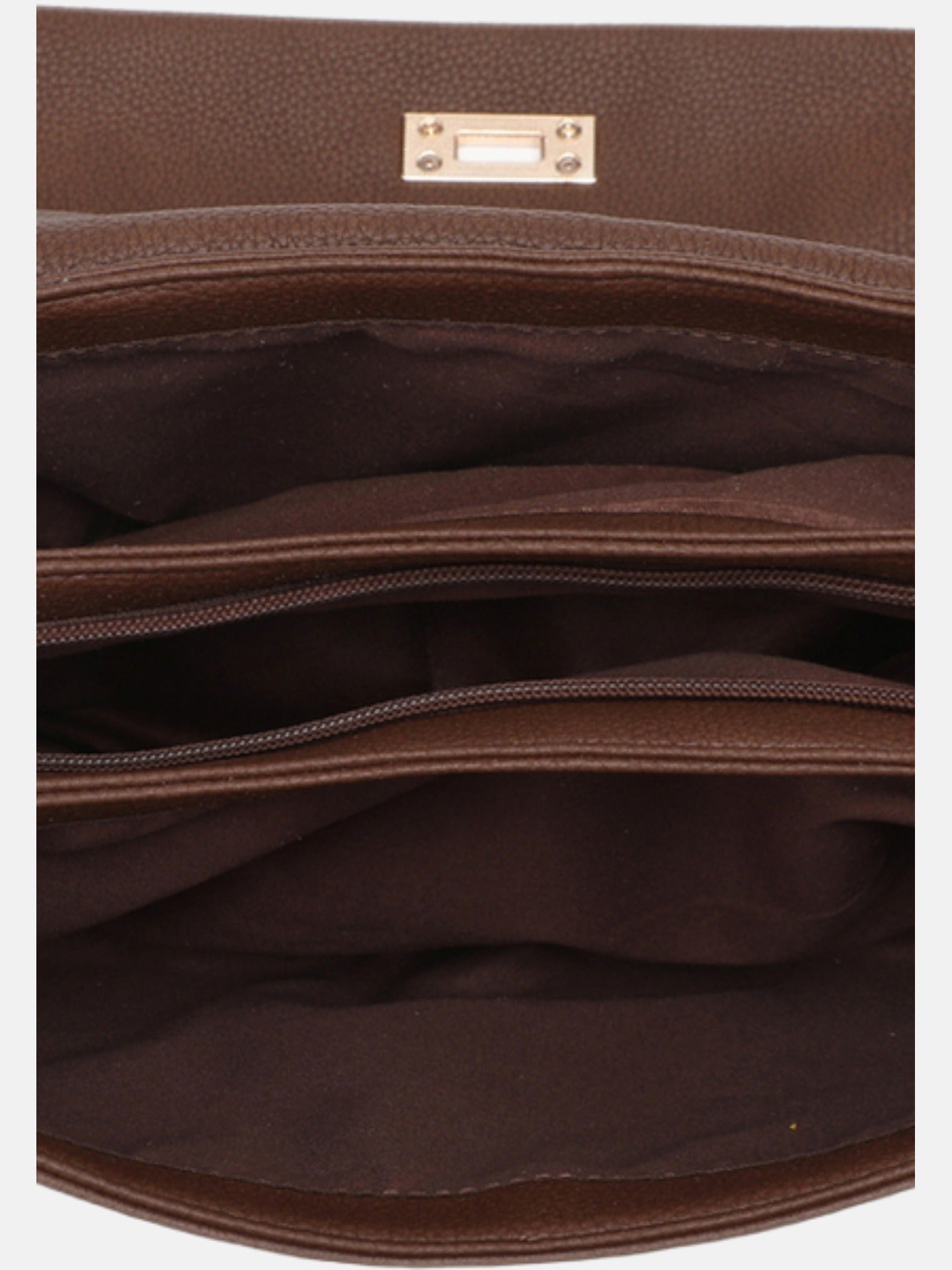 Borsa a Mano in Poliestere 100% Marrone