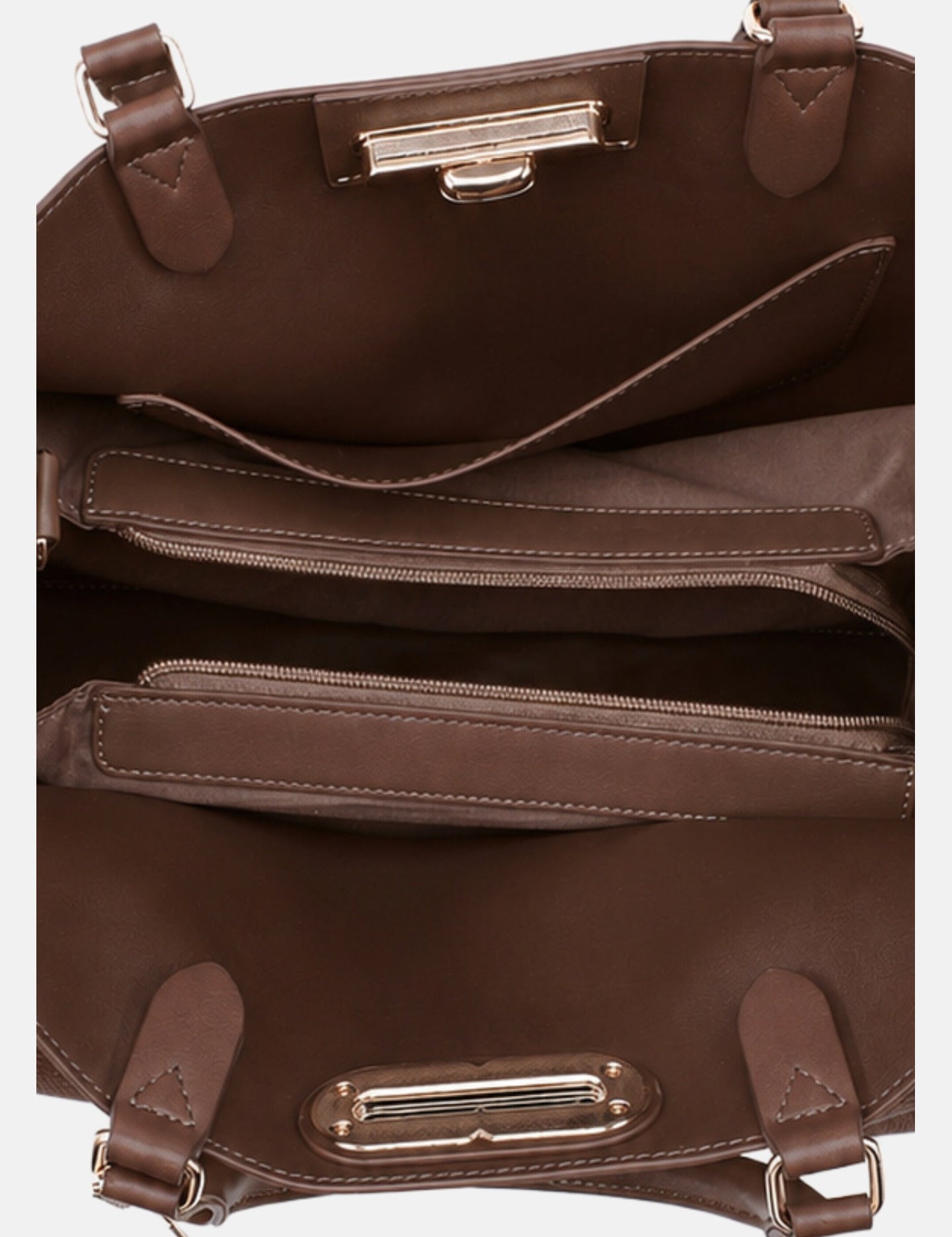 Borsa a Mano in Poliestere 100% Marrone
