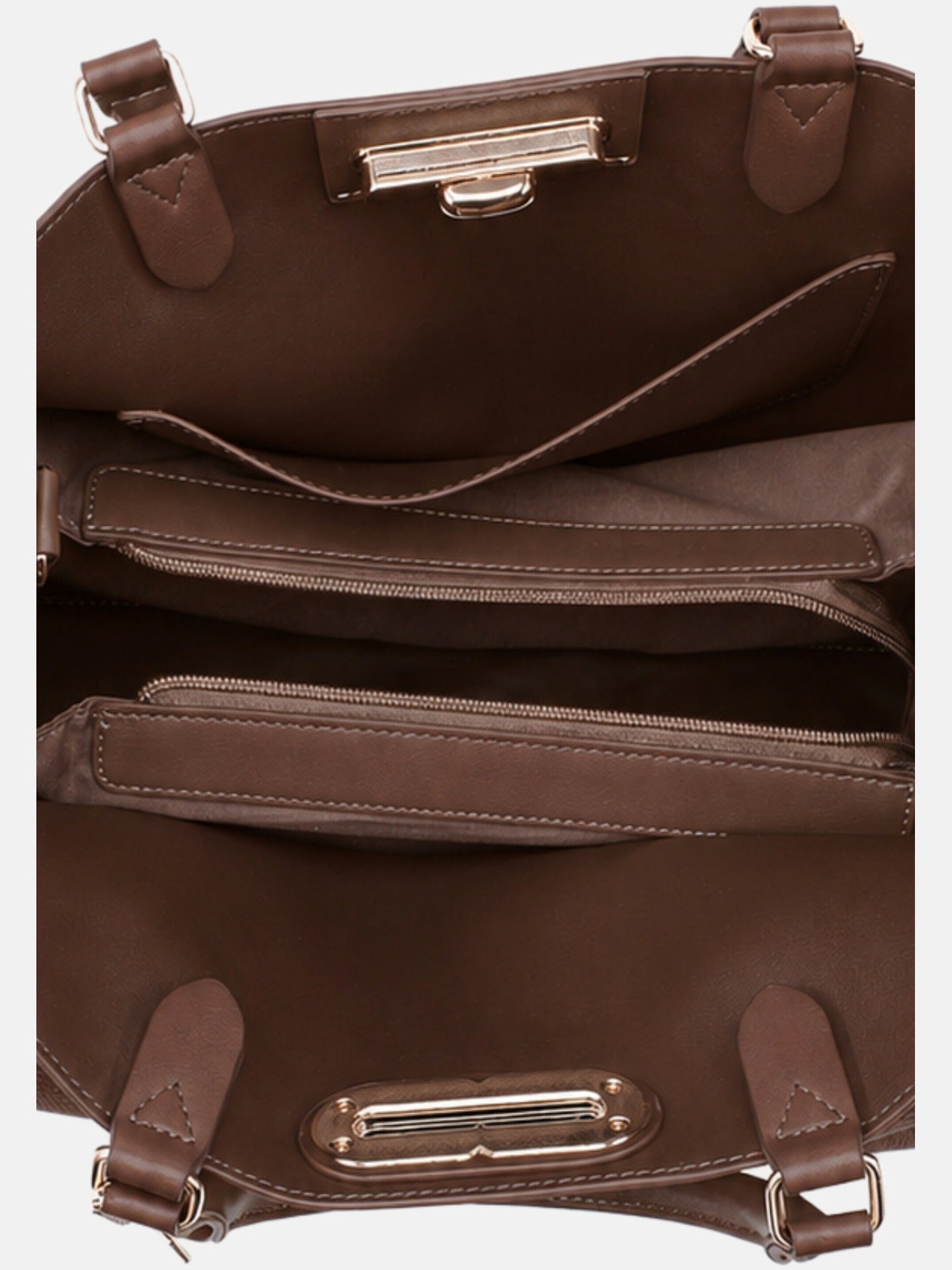 Borsa a Mano in Poliestere 100% Marrone