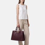 Borsa a Mano in Poliestere 100% Bordeaux
