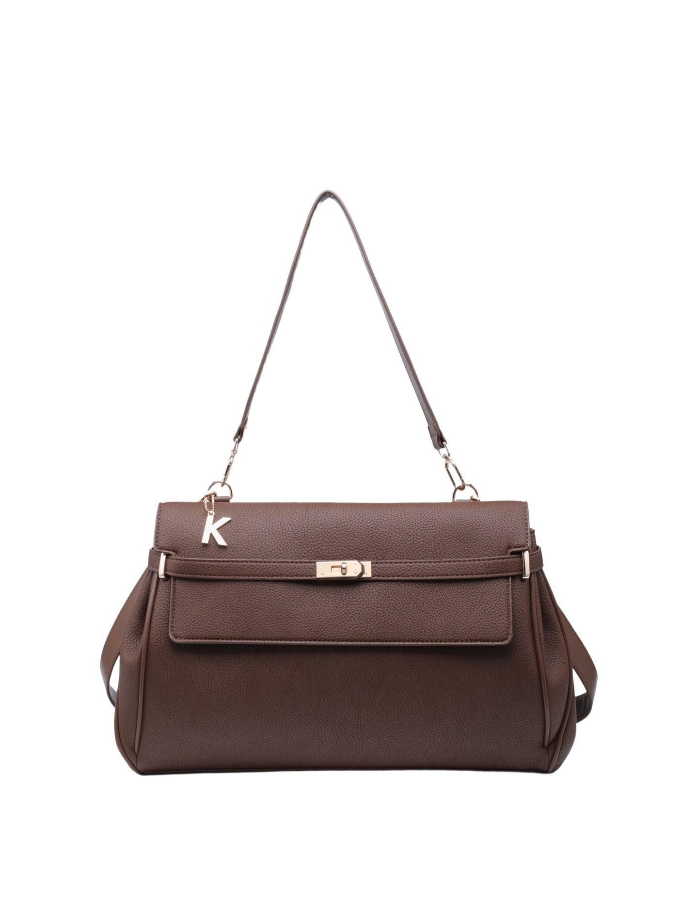 Borsa a Mano in Poliestere 100% Marrone