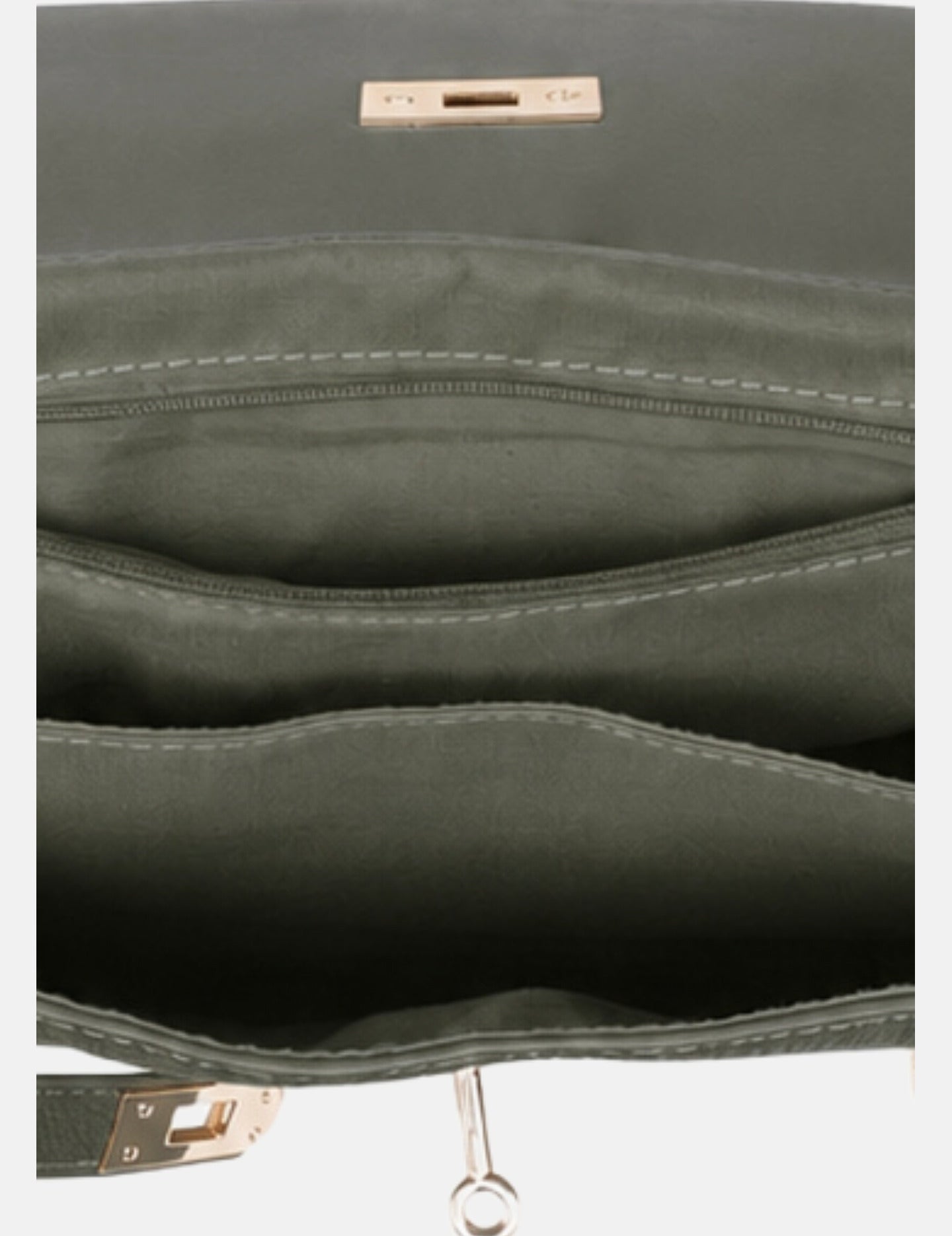 Borsa a Mano in Poliestere 100% Verde