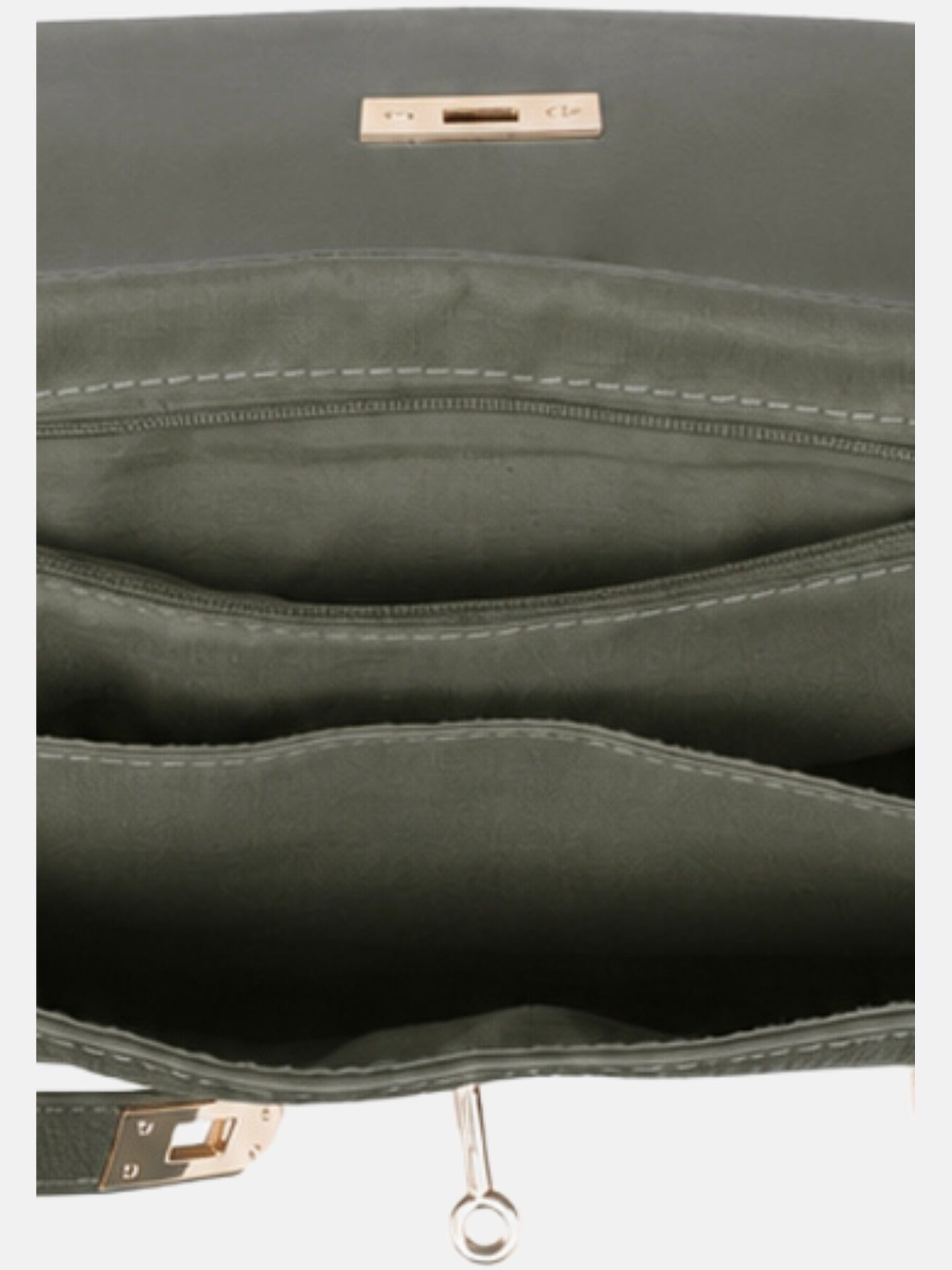 Borsa a Mano in Poliestere 100% Verde