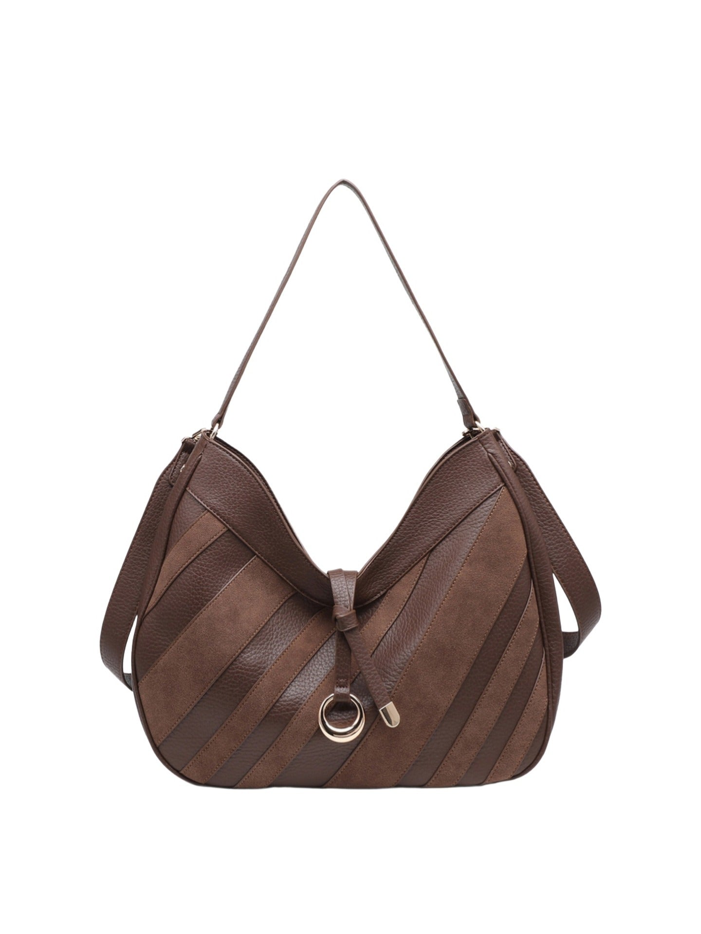 Borsa a Mano in Poliestere 100% Marrone