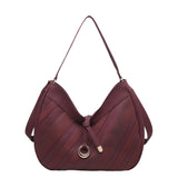 Borsa a Mano in Poliestere 100% Bordeaux