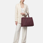 Borsa a Mano in Poliestere 100% Bordeaux