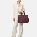 Borsa a Mano in Poliestere 100% Bordeaux