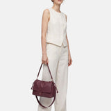 Borsa a Mano in Poliestere 100% Bordeaux