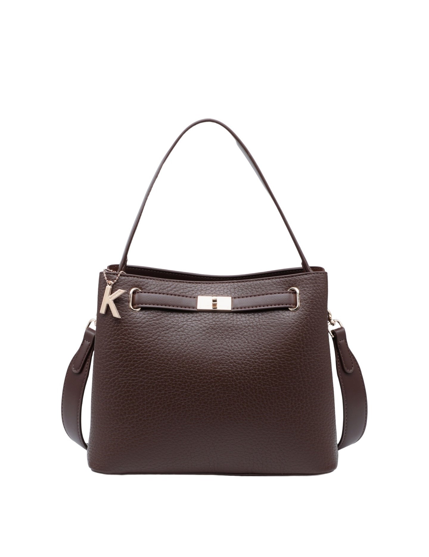 Borsa a Mano in Poliestere 100% Marrone