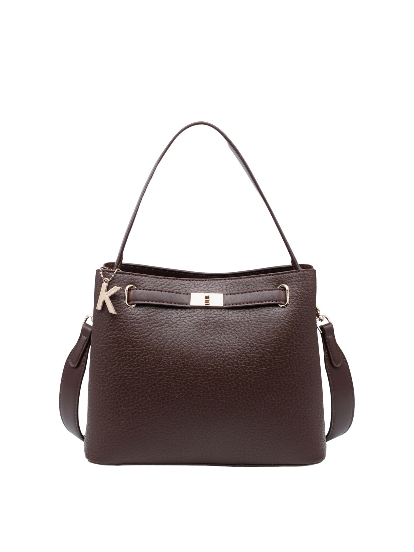 Borsa a Mano in Poliestere 100% Marrone