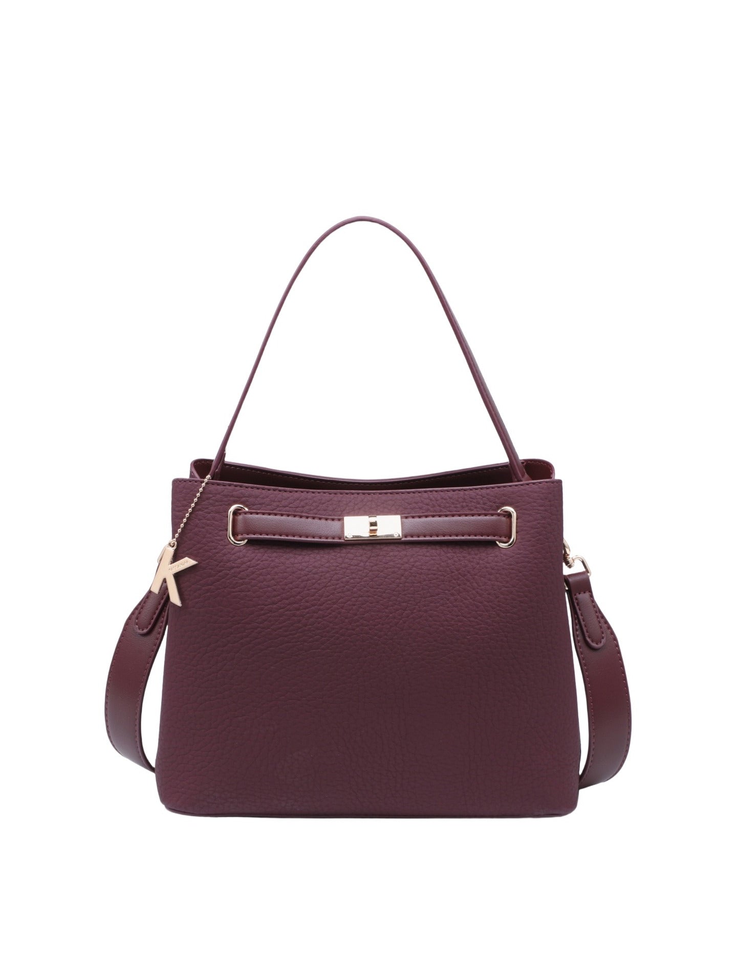 Borsa a Mano in Poliestere 100% Bordeaux