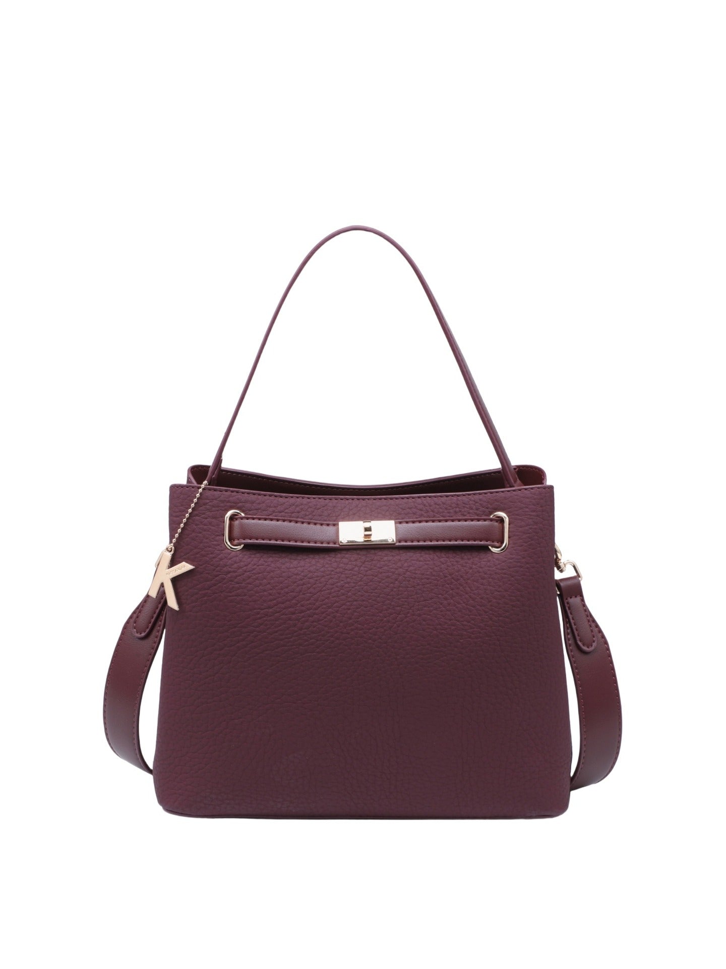 Borsa a Mano in Poliestere 100% Bordeaux