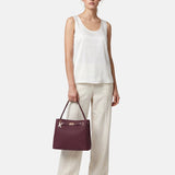 Borsa a Mano in Poliestere 100% Bordeaux