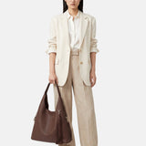 Borsa a Mano in Poliestere 100% Marrone