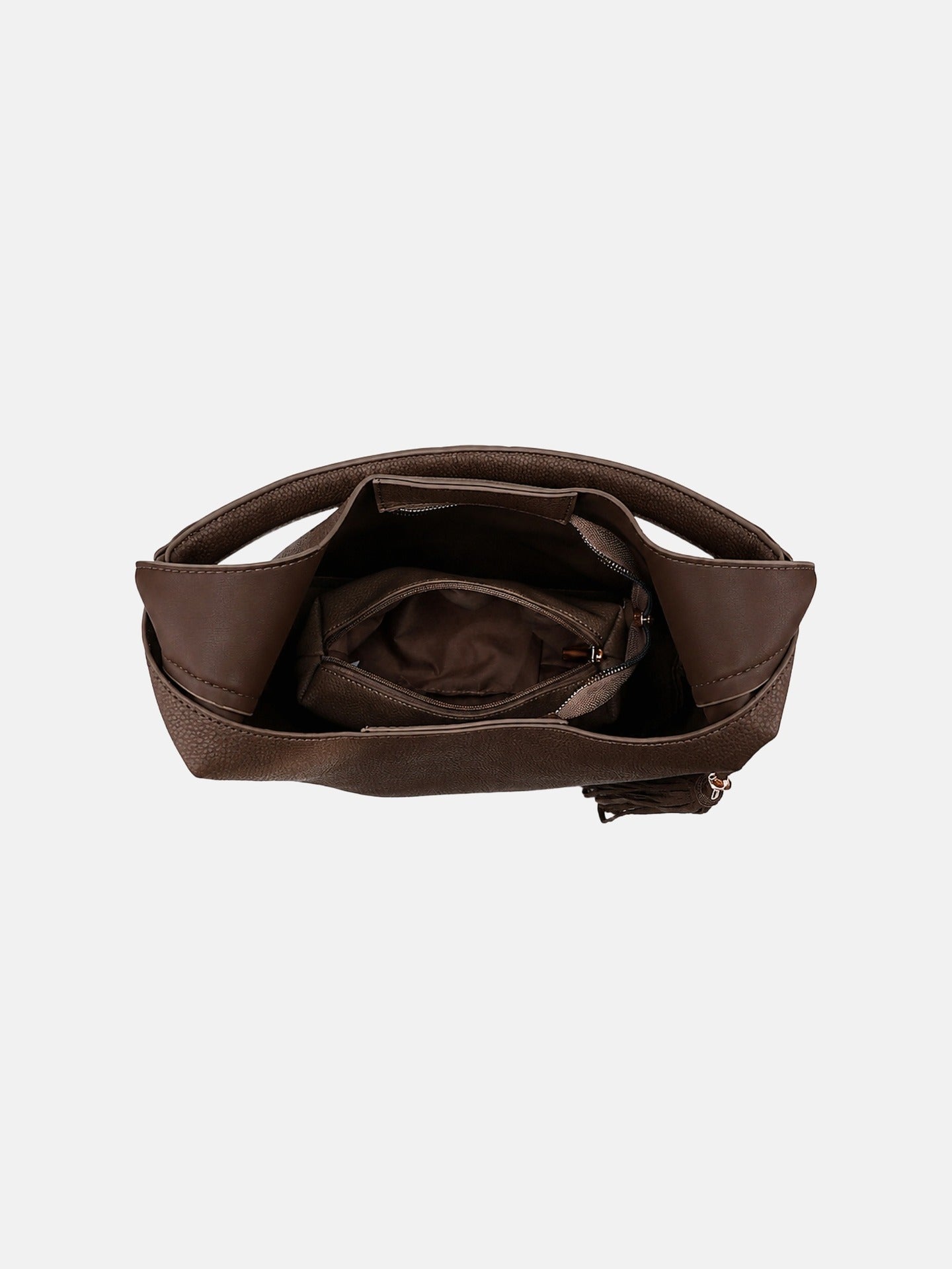 Borsa a Mano in Poliestere 100% Marrone