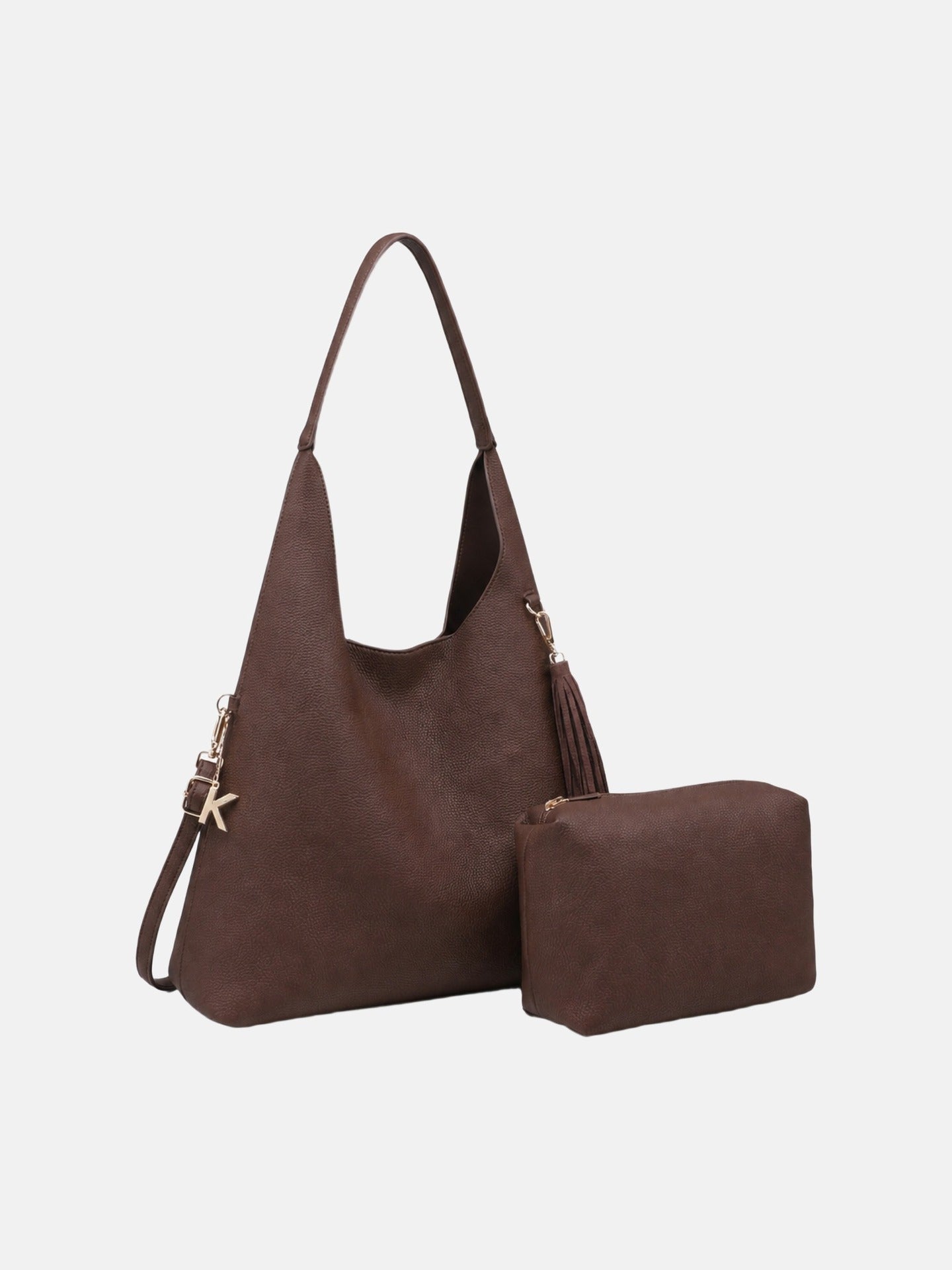 Borsa a Mano in Poliestere 100% Marrone