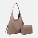 Borsa a Mano in Poliestere 100% Beige Scuro