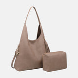 Borsa a Mano in Poliestere 100% Beige Scuro