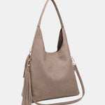 Borsa a Mano in Poliestere 100% Beige Scuro