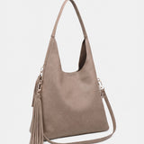 Borsa a Mano in Poliestere 100% Beige Scuro