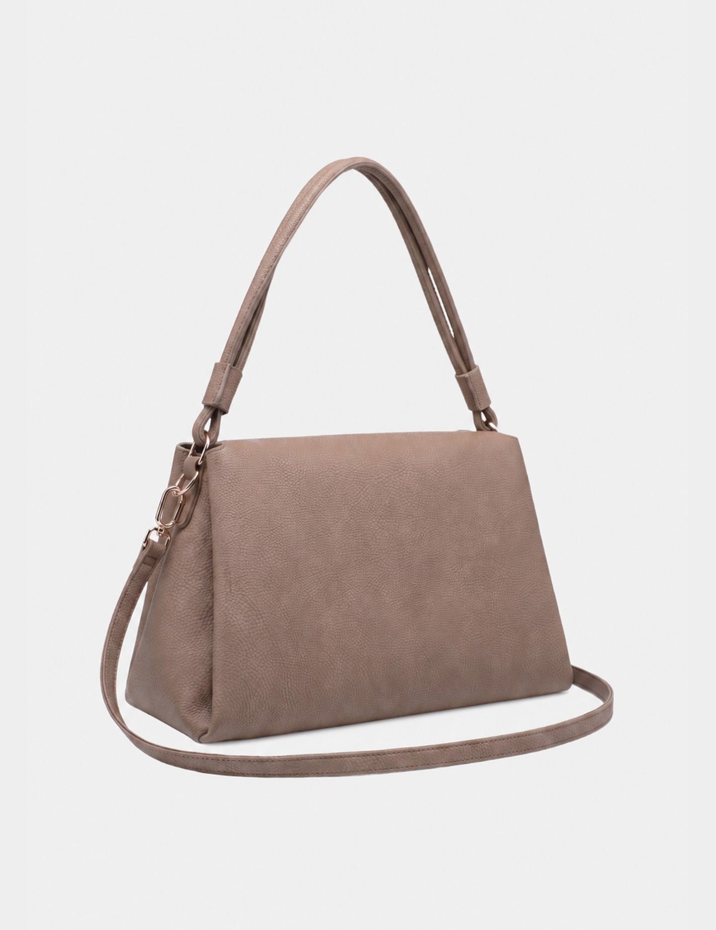 Borsa a Mano in Poliestere 100% Beige Scuro