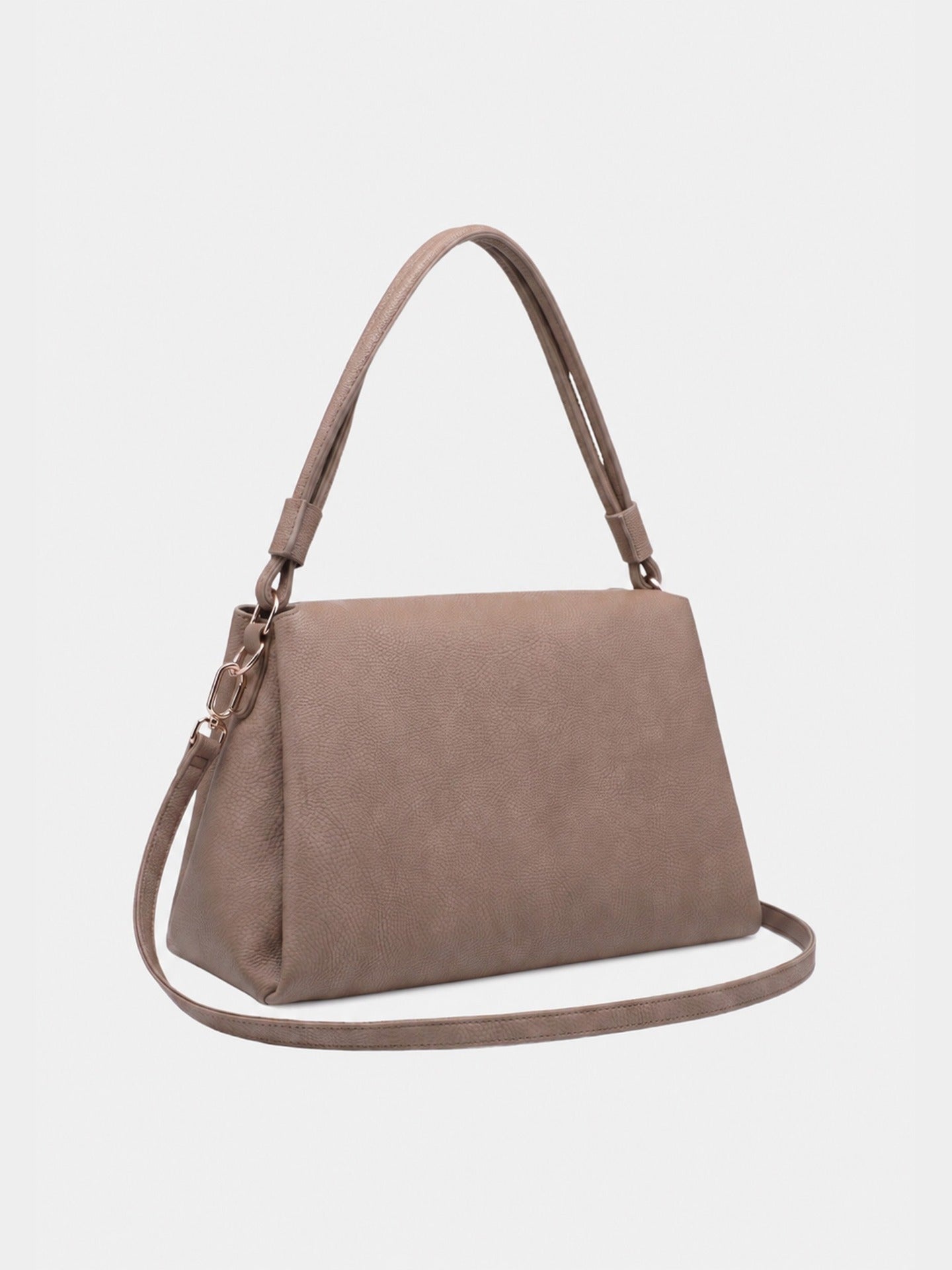 Borsa a Mano in Poliestere 100% Beige Scuro