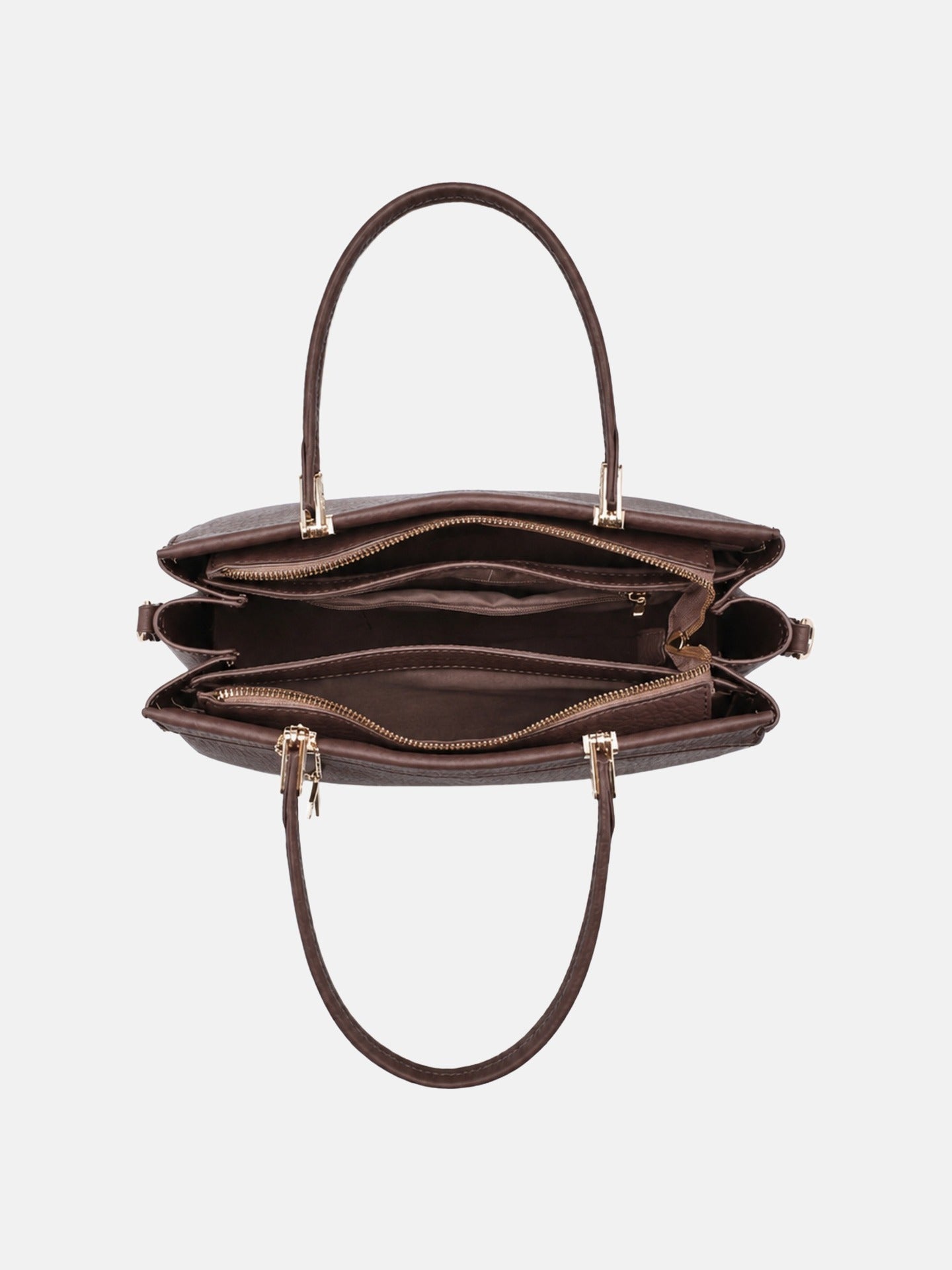 Borsa a Mano in Poliestere 100% Marrone