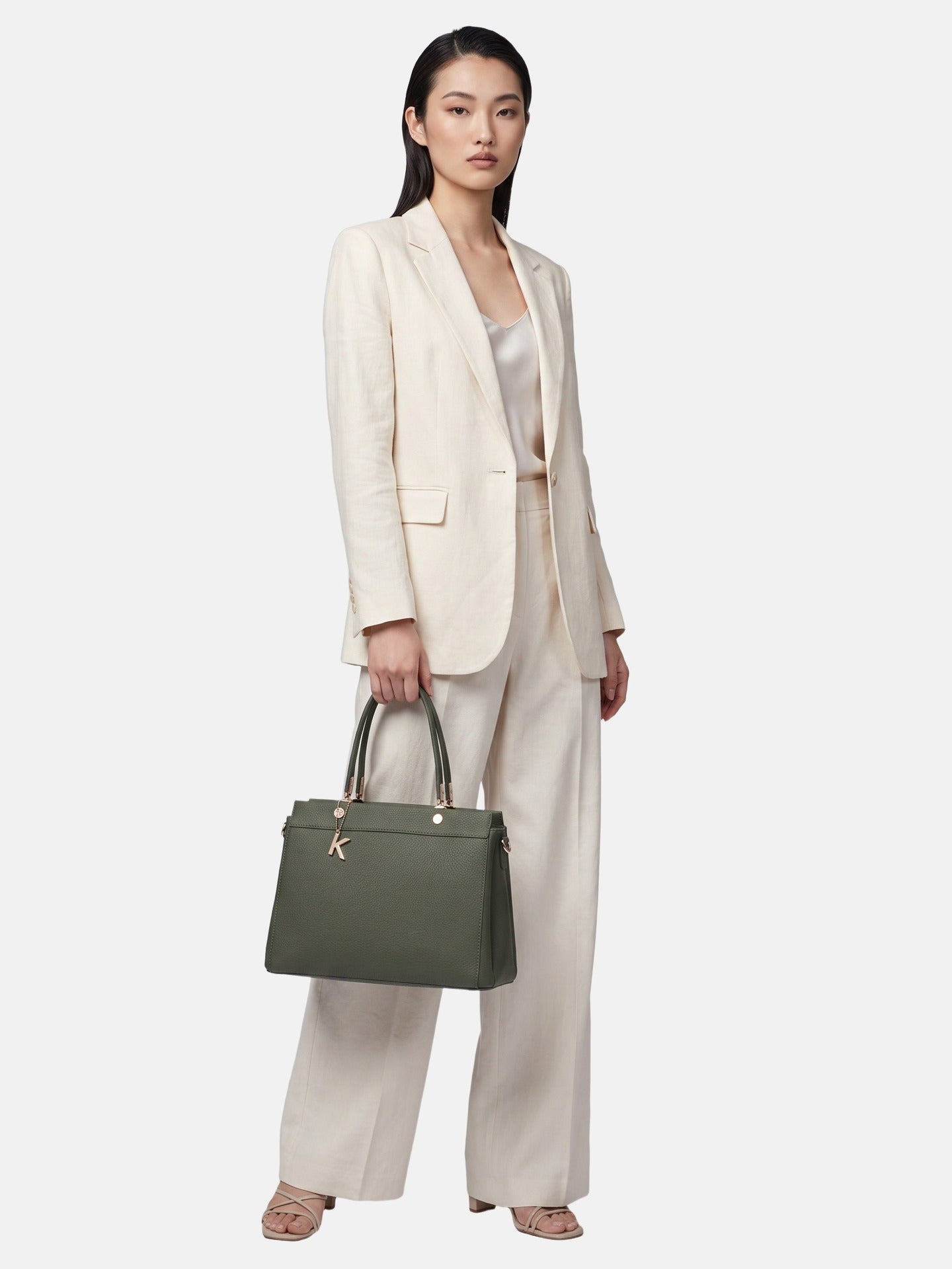 Borsa a Mano in Poliestere 100% Verde