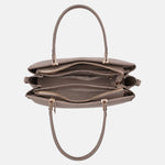Borsa a Mano in Poliestere 100% Beige Scuro