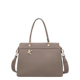 Borsa a Mano in Poliestere 100% Beige Scuro