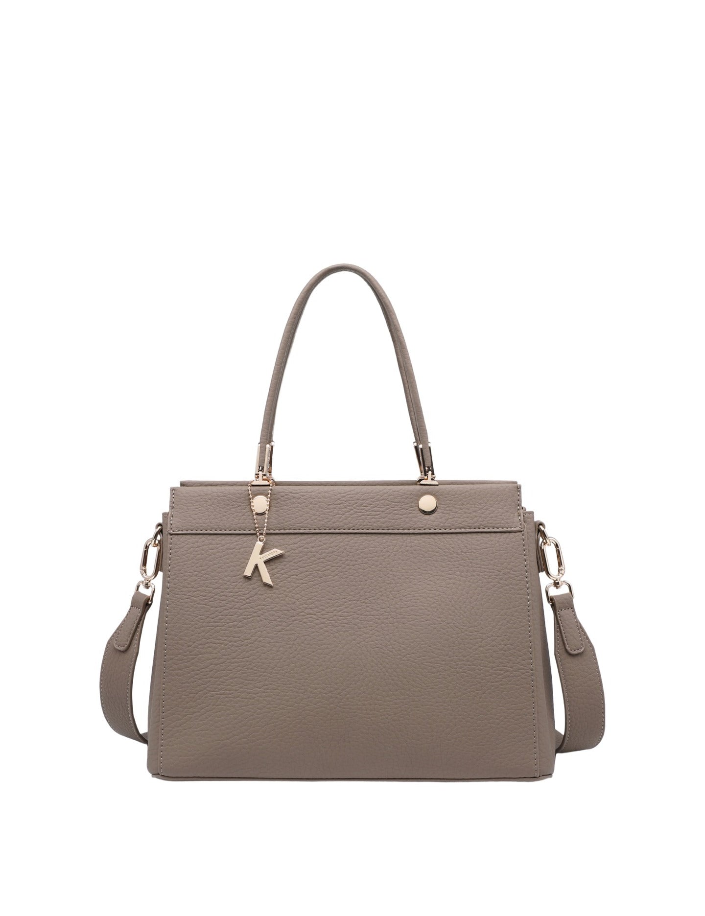 Borsa a Mano in Poliestere 100% Beige Scuro