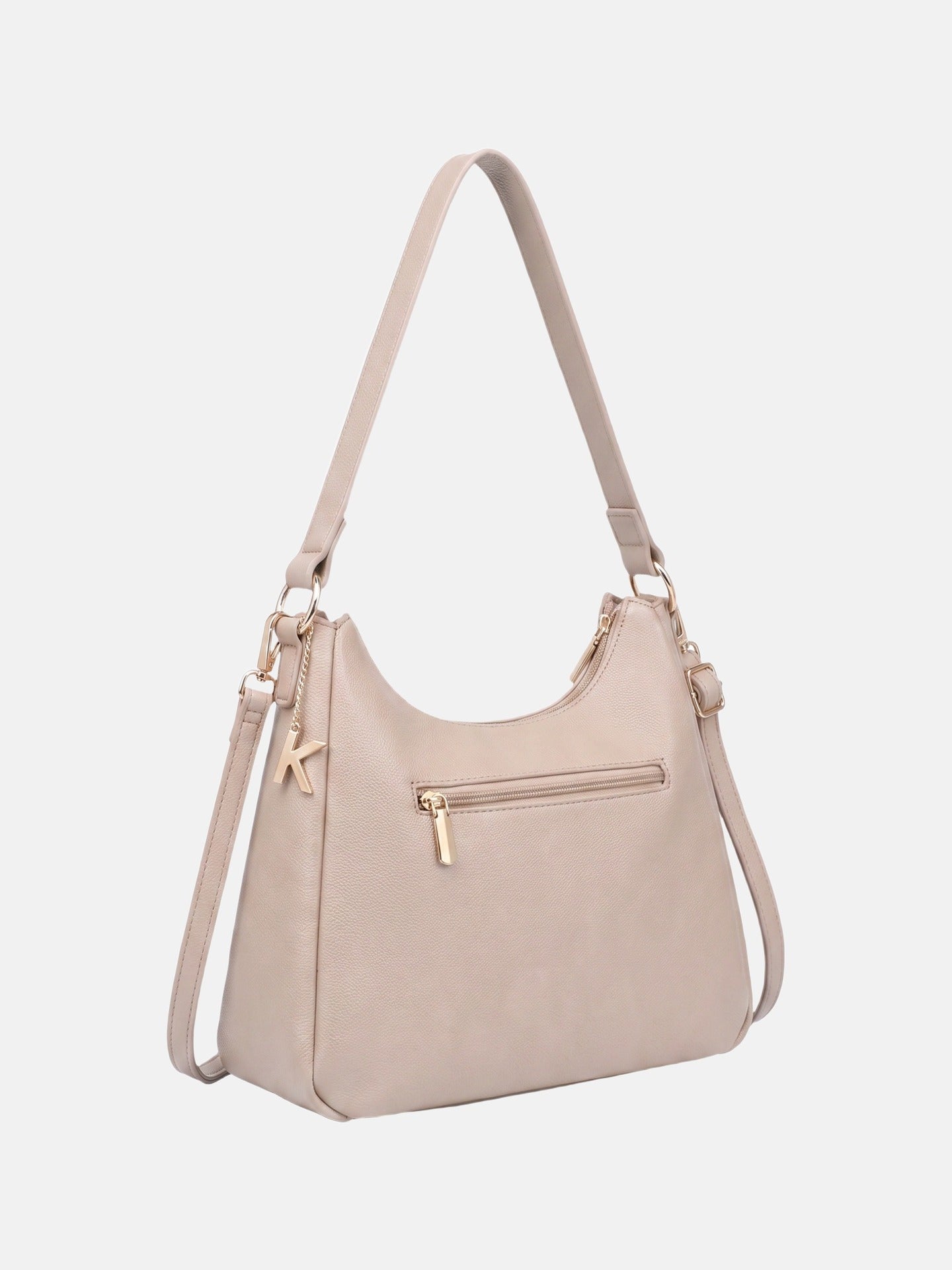 Borsa a Mano in Poliestere 100% Beige