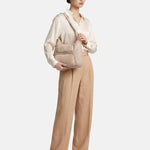 Borsa a Mano in Poliestere 100% Beige