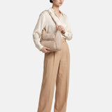 Borsa a Mano in Poliestere 100% Beige