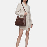 Borsa a Mano in Poliestere 100% Marrone
