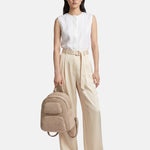 Borsa a Mano in Poliestere 100% Beige