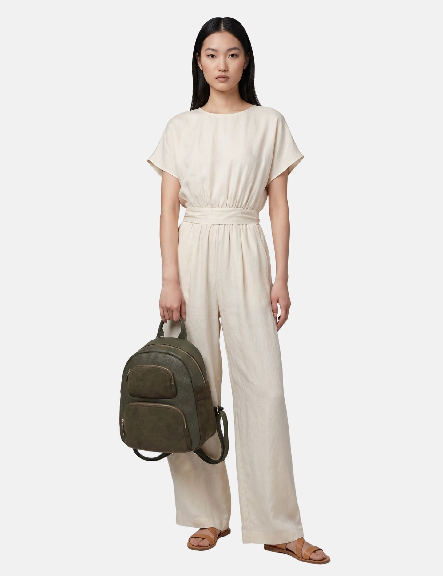 Borsa a Mano in Poliestere 100% Verde