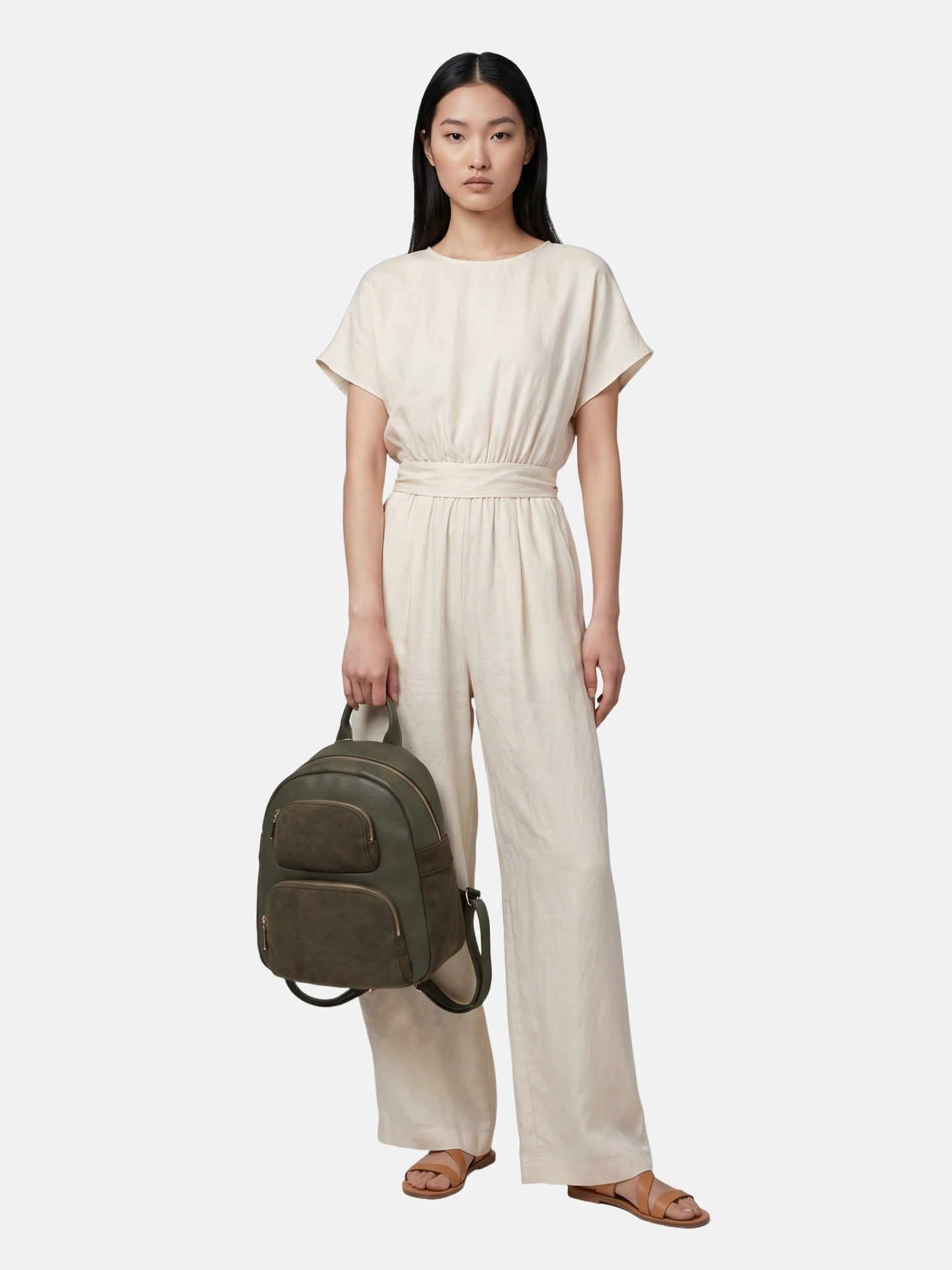Borsa a Mano in Poliestere 100% Verde