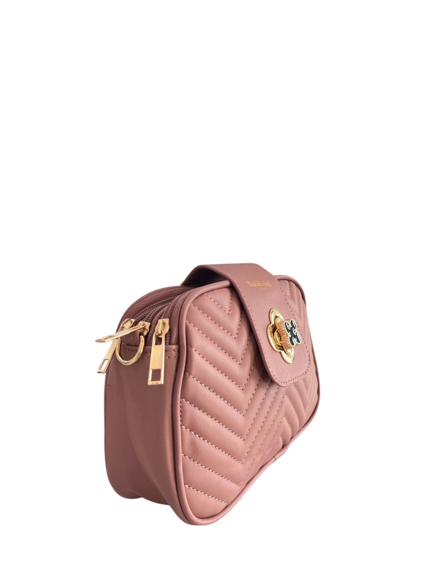 Borsa a Mano in 100% Pu Vegan Leather Rosa