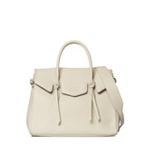 Borsa a Mano in Polyurethane Panna